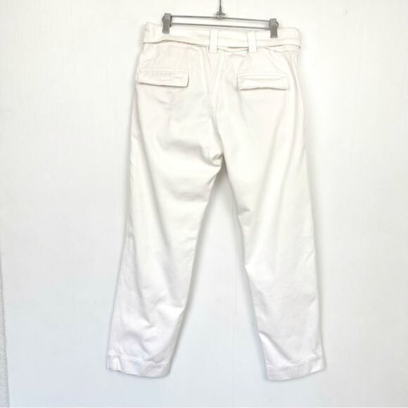 Isabel Marant Cream Straight Leg Pants matching belt and pockets Size 8 - Picture 6 of 11
